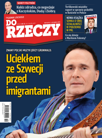 Okładka tygodnika „Do Rzeczy”, wydanie nr 10/2019 (313)