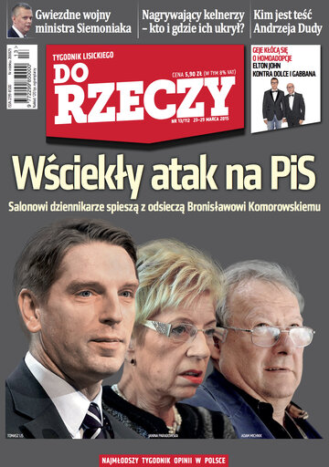 Okładka tygodnika „Do Rzeczy”, wydanie nr 13/2015 (112)