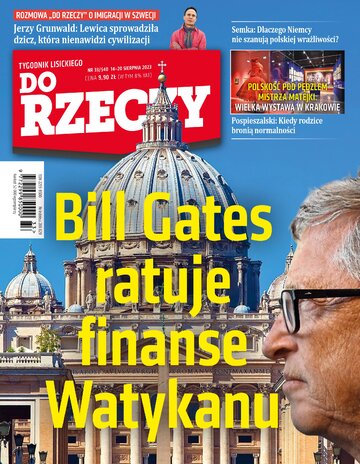 Okładka tygodnika „Do Rzeczy”, wydanie nr 33/2023 (540)