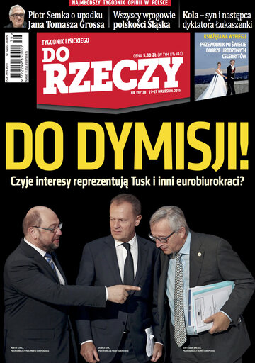 Okładka tygodnika „Do Rzeczy”, wydanie nr 39/2015 (138)