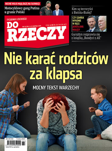 Okładka tygodnika „Do Rzeczy”, wydanie nr 32/2018 (284)