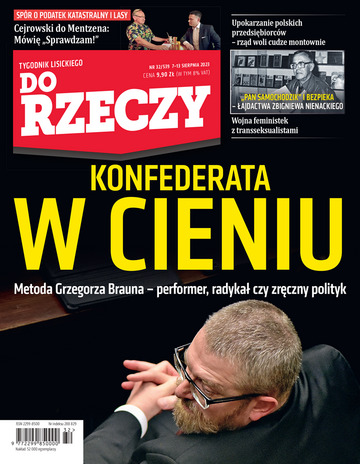 Okładka tygodnika „Do Rzeczy”, wydanie nr 32/2023 (539)