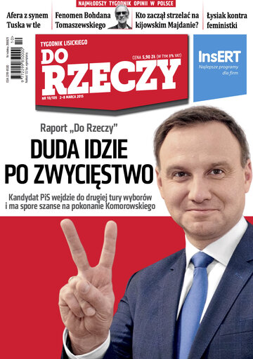 Okładka tygodnika „Do Rzeczy”, wydanie nr 10/2015 (109)