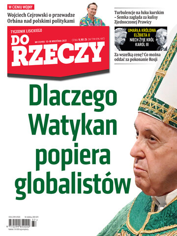 Okładka tygodnika „Do Rzeczy”, wydanie nr 37/2022 (493)