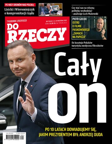 Okładka tygodnika „Do Rzeczy”, wydanie nr 39/2025 (648)