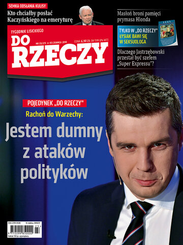 Okładka tygodnika „Do Rzeczy”, wydanie nr 23/2018 (275)