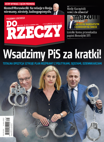 Okładka tygodnika „Do Rzeczy”, wydanie nr 31/2018 (283)