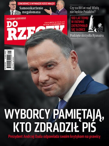 Okładka tygodnika „Do Rzeczy”, wydanie nr 41/2017 (243)