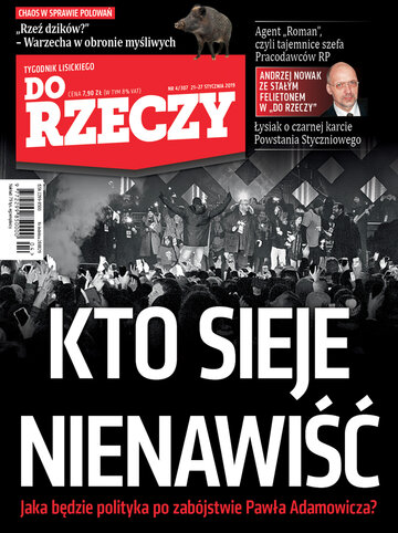 Okładka tygodnika „Do Rzeczy”, wydanie nr 4/2019 (307)