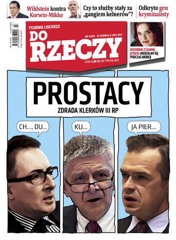 Okładka tygodnika „Do Rzeczy”, wydanie nr 27/2014 (75)