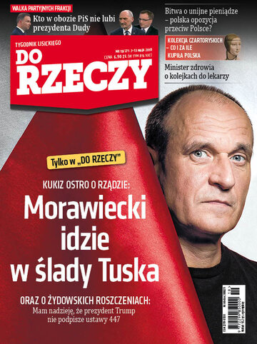 Okładka tygodnika „Do Rzeczy”, wydanie nr 19/2018 (271)