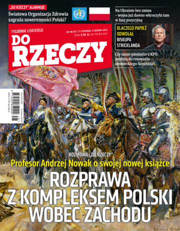 Okładka tygodnika „Do Rzeczy”, wydanie nr 48/2023 (555)