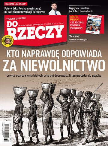 Okładka tygodnika „Do Rzeczy”, wydanie nr 36/2020 (389)