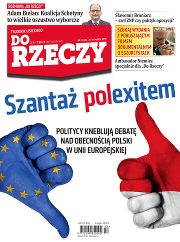 Okładka tygodnika „Do Rzeczy”, wydanie nr 13/2019 (316)