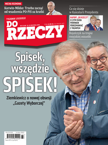 Okładka tygodnika „Do Rzeczy”, wydanie nr 37/2018 (289)