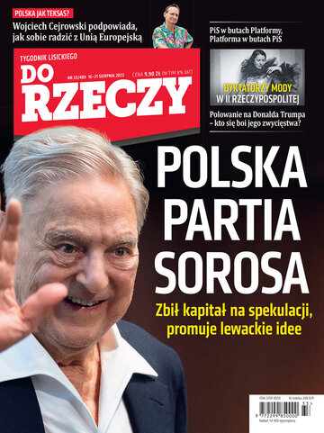 Okładka tygodnika „Do Rzeczy”, wydanie nr 33/2022 (489)