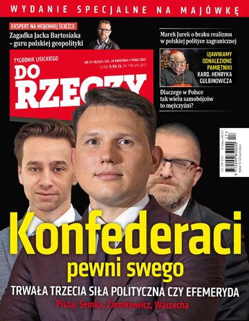 Okładka tygodnika „Do Rzeczy”, wydanie nr 17-18/2023 (524)