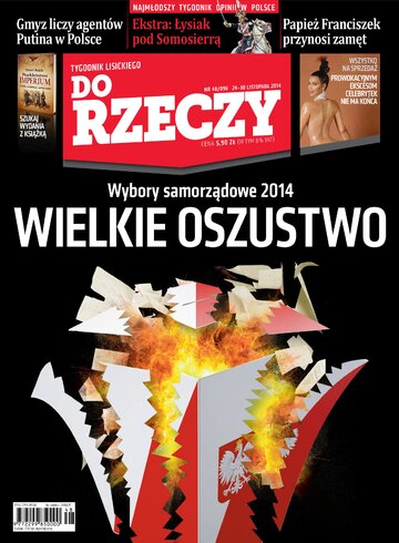 Okładka tygodnika „Do Rzeczy”, wydanie nr 48/2014 (96)