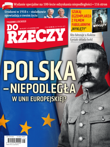 Okładka tygodnika „Do Rzeczy”, wydanie nr 45/2018 (297)