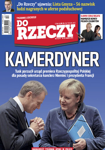 Okładka tygodnika „Do Rzeczy”, wydanie nr 12/2015 (111)