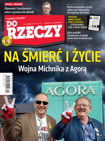 Okładka tygodnika „Do Rzeczy”, wydanie nr 49/2021 (454)