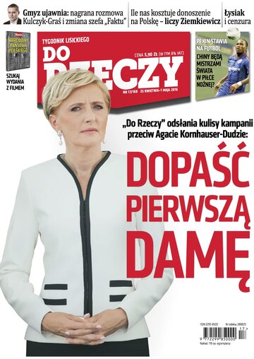 Okładka tygodnika „Do Rzeczy”, wydanie nr 17/2016 (168)