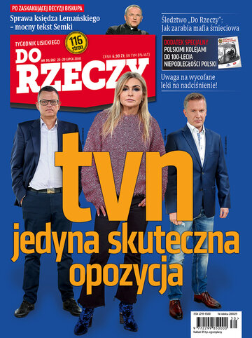 Okładka tygodnika „Do Rzeczy”, wydanie nr 30/2018 (282)