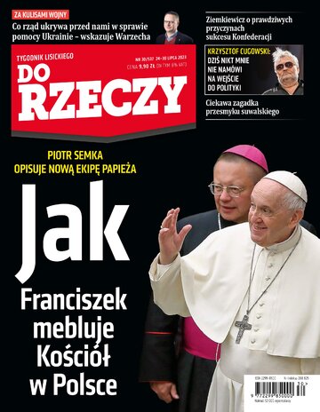 Okładka tygodnika „Do Rzeczy”, wydanie nr 30/2023 (537)