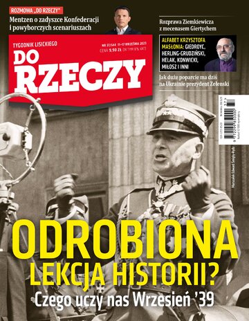 Okładka tygodnika „Do Rzeczy”, wydanie nr 37/2023 (544)