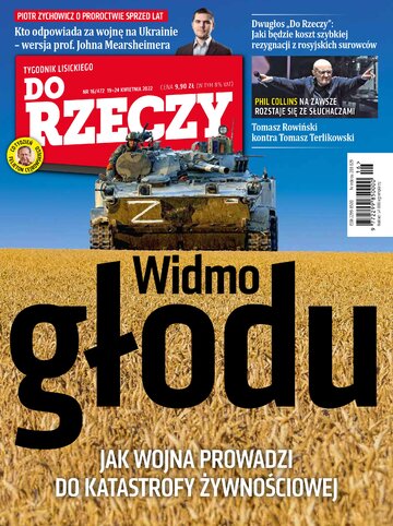 Okładka tygodnika „Do Rzeczy”, wydanie nr 16/2022 (472)