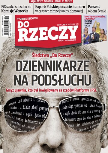 Okładka tygodnika „Do Rzeczy”, wydanie nr 10/2016 (161)