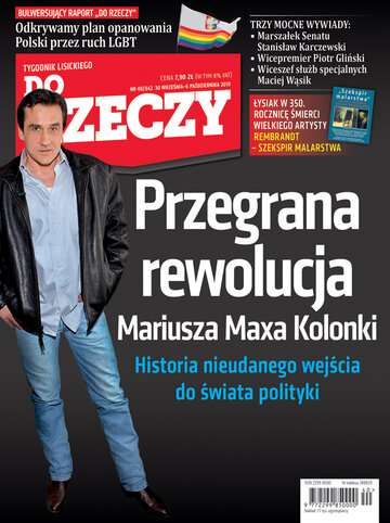 Okładka tygodnika „Do Rzeczy”, wydanie nr 40/2019 (342)