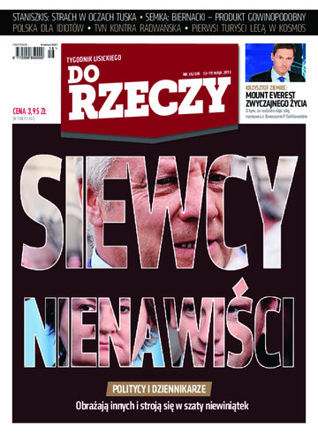 Okładka tygodnika „Do Rzeczy”, wydanie nr 16/2013 (16)