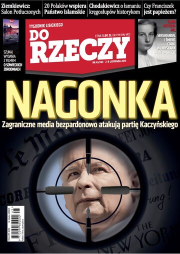 Okładka tygodnika „Do Rzeczy”, wydanie nr 45/2015 (144)