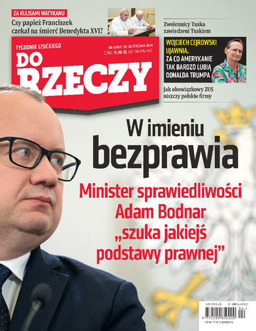 Okładka tygodnika „Do Rzeczy”, wydanie nr 4/2024 (562)