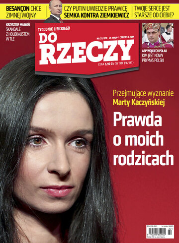 Okładka tygodnika „Do Rzeczy”, wydanie nr 22/2014 (70)