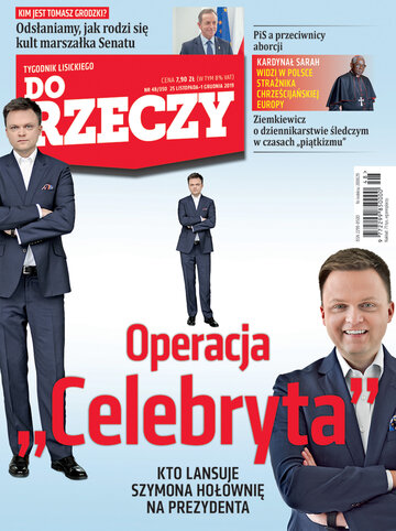 Okładka tygodnika „Do Rzeczy”, wydanie nr 48/2019 (350)