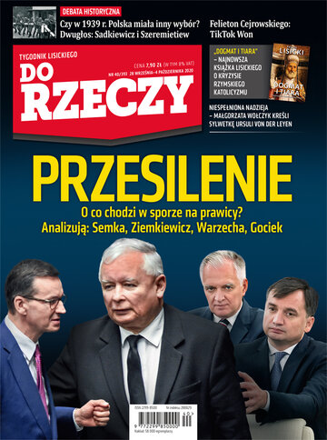 Okładka tygodnika „Do Rzeczy”, wydanie nr 40/2020 (393)