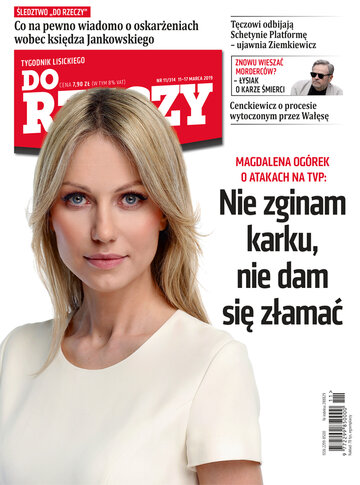 Okładka tygodnika „Do Rzeczy”, wydanie nr 11/2019 (314)