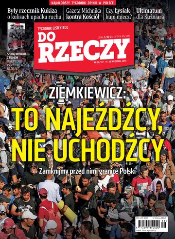 Okładka tygodnika „Do Rzeczy”, wydanie nr 38/2015 (137)