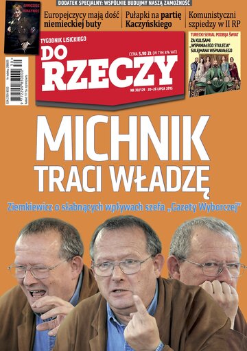 Okładka tygodnika „Do Rzeczy”, wydanie nr 30/2015 (129)