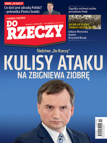 Okładka tygodnika „Do Rzeczy”, wydanie nr 10/2020 (363)