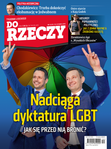 Okładka tygodnika „Do Rzeczy”, wydanie nr 12/2019 (315)