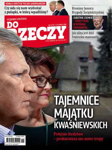 Okładka tygodnika „Do Rzeczy”, wydanie nr 11/2018 (264)