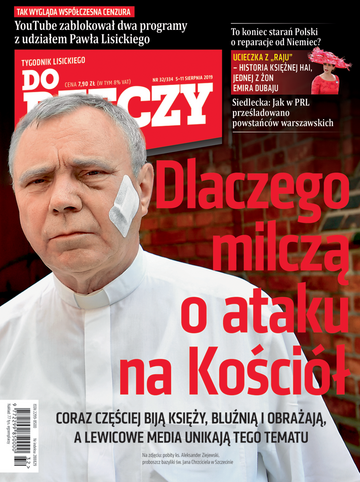 Okładka tygodnika „Do Rzeczy”, wydanie nr 32/2019 (334)