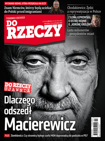 Okładka tygodnika „Do Rzeczy”, wydanie nr 3/2018 (256)