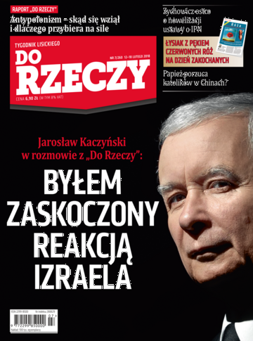 Okładka tygodnika „Do Rzeczy”, wydanie nr 7/2018 (260)