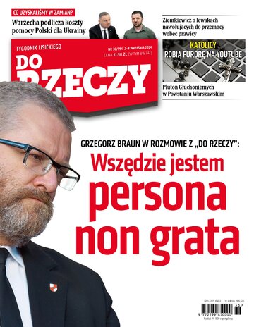 Okładka tygodnika „Do Rzeczy”, wydanie nr 36/2024 (594)