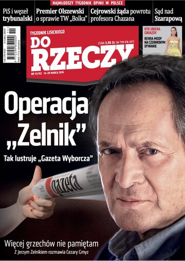 Okładka tygodnika „Do Rzeczy”, wydanie nr 11/2016 (162)