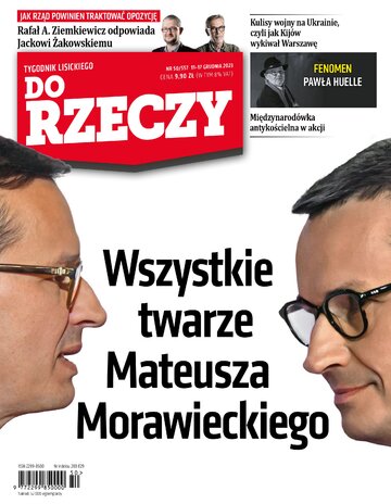 Okładka tygodnika „Do Rzeczy”, wydanie nr 50/2023 (557)